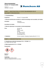 Runotex Tix Transparent Sikkerhedsdatablad